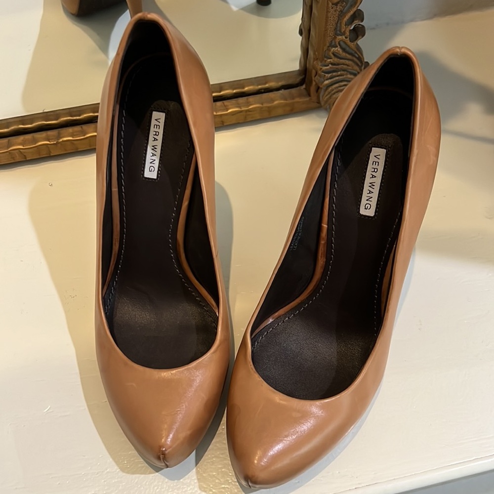 Vera Wang Camel Pumps - Picture 2 of 6
